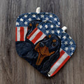 Gordon Setter  Americana Pot Holder Set