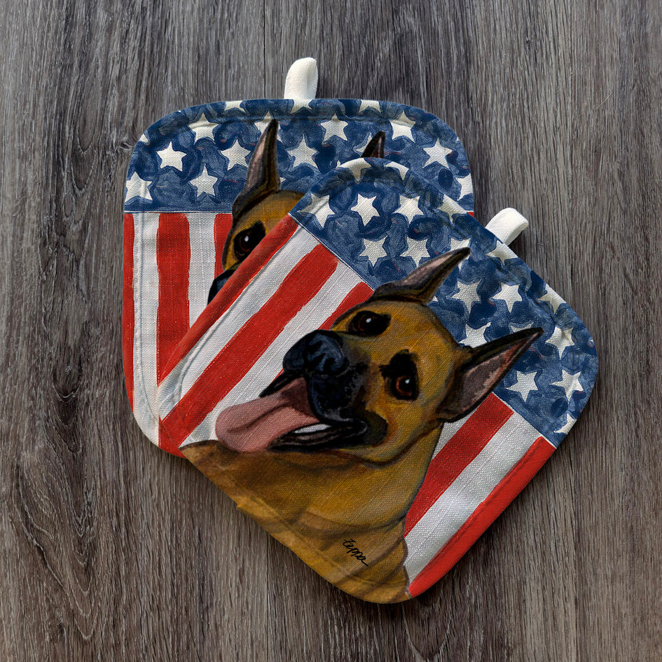 Great Dane  Americana Pot Holder Set