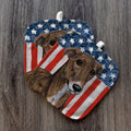 Greyhound  Americana Pot Holder Set