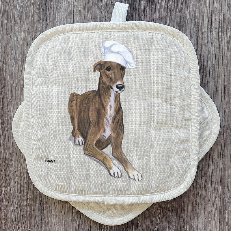 Greyhound  Pot Holder Set
