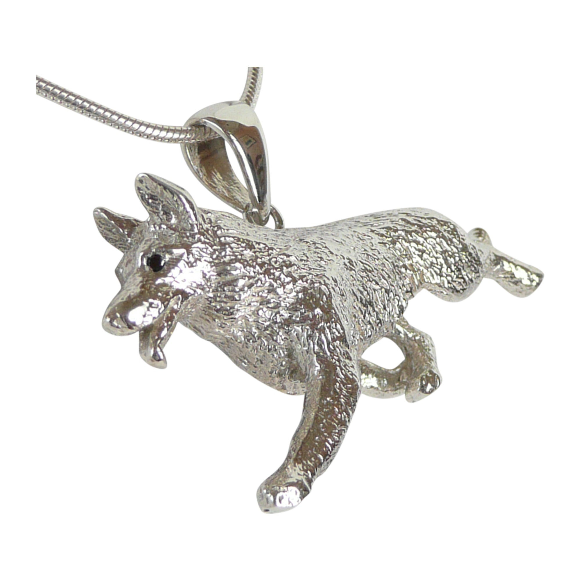 SCAMPER & CO 18K Yellow Gold Plated Sterling Silver German Shepherd Pendant  Necklace - Chewy.com