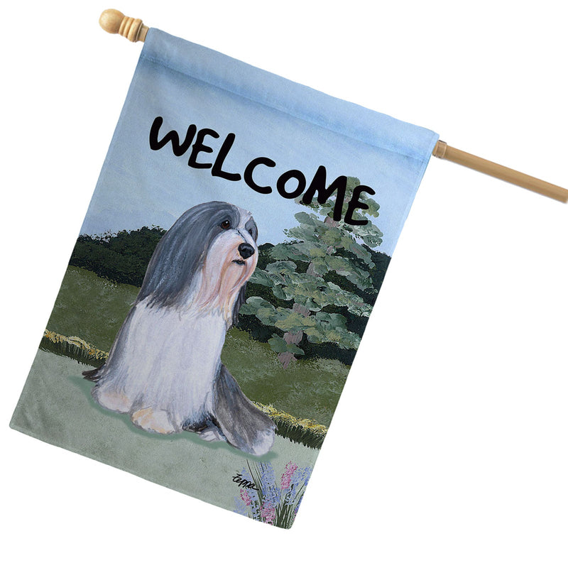 Bearded Collie House Flag