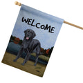 Flat-Coated Retriever House Flag