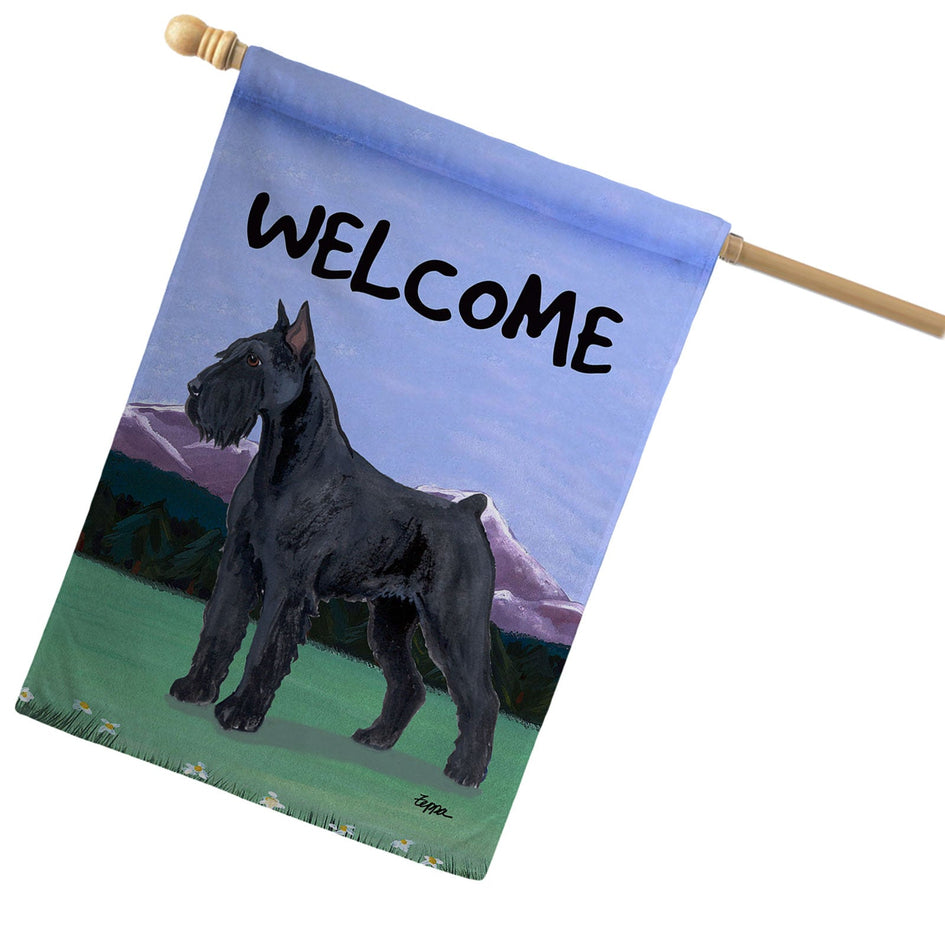 Giant Schnauzer House Flag