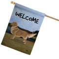 Golden Retriever House Flag