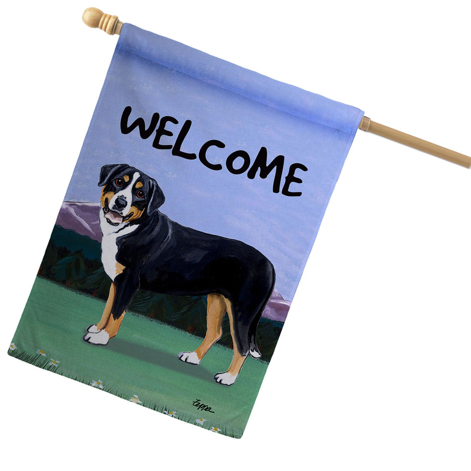 Greater Swiss Mountain Dog House Flag