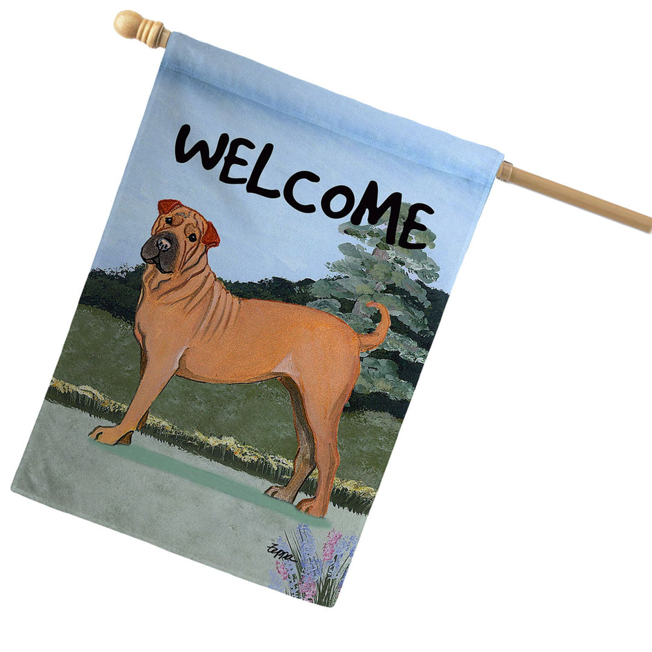 Chinese Shar-Pei House Flag