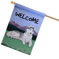 Siberian Husky House Flag