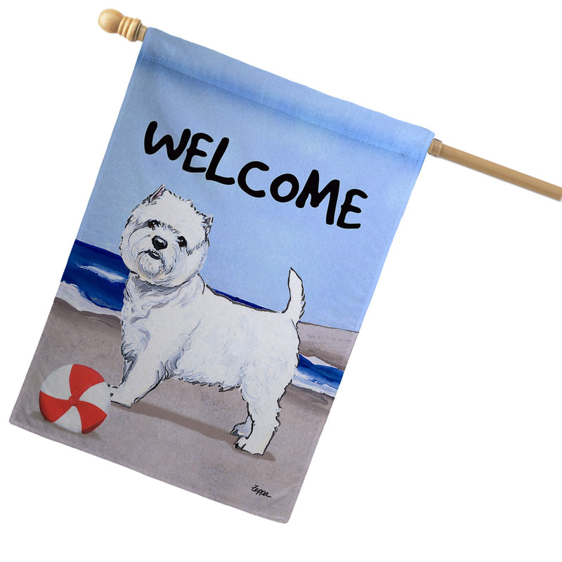 West Highland Terrier House Flag