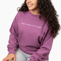 Dogs Make Me Happy - Embroidered Crewneck Sweatshirt