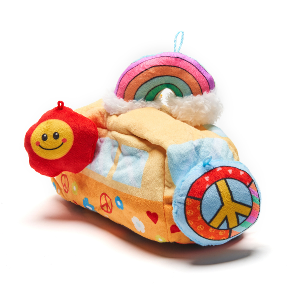 Hippie Hide & Squeak Toy ( With 3 Groovy Squeak Toys)