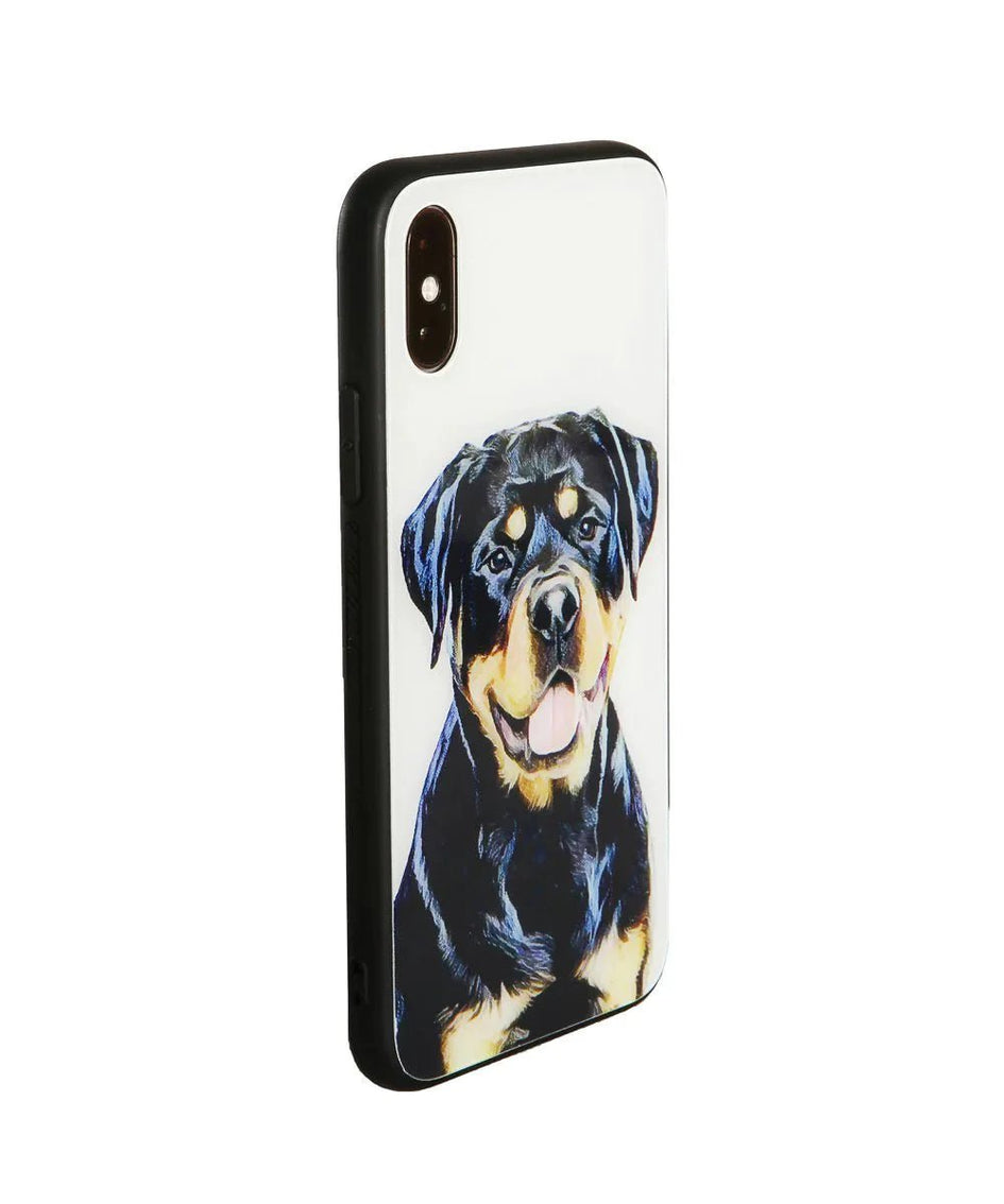 Holiday Custom Dog Samsung Phone Case Glass Finish - Classic Design