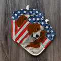 Irish Setter  Americana Pot Holder Set