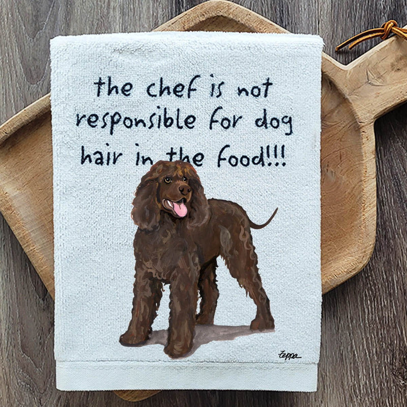 Irish Water Spaniel Dish Towel