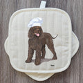 Irish Water Spaniel  Pot Holder Set