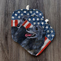 Irish Wolfhound  Americana Pot Holder Set