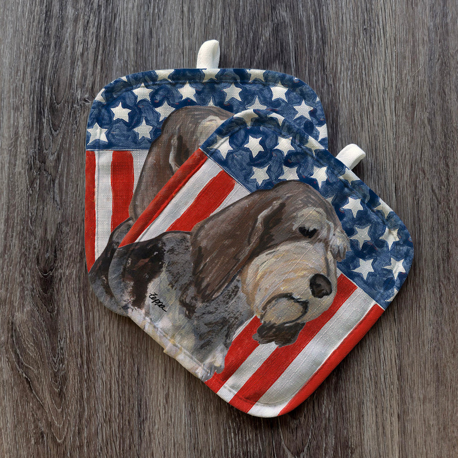 Spinone  Italiano   Americana Pot Holder Set