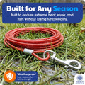 American Kennel Club AKC Heavy Duty Steel Tie-Out Cable for Dogs - 30ft