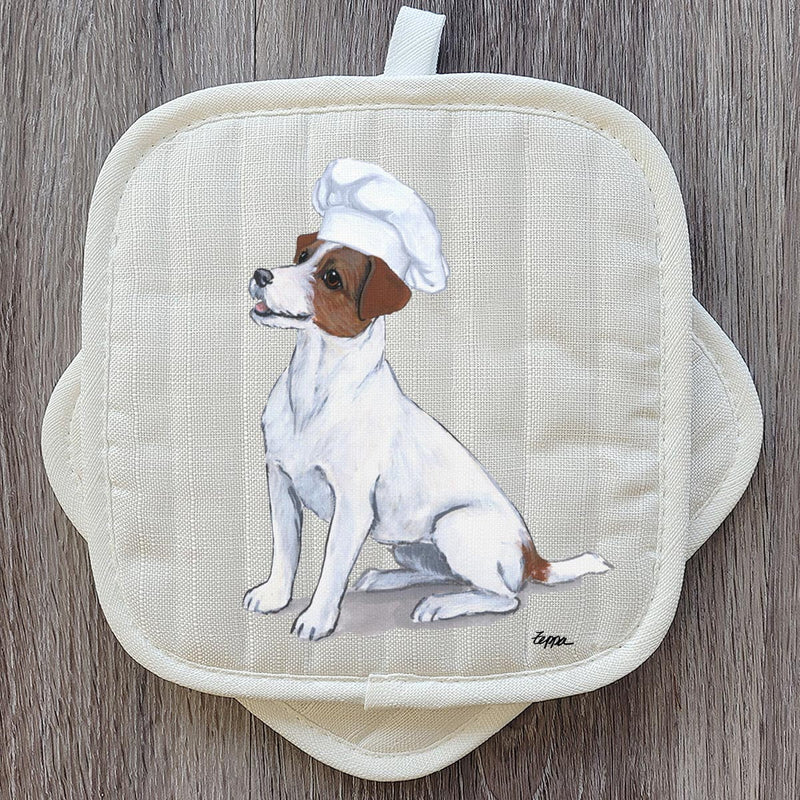 Russell Terrier  Pot Holder Set