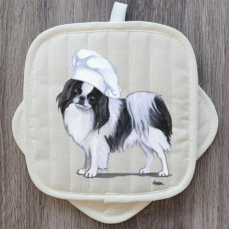 Japanese Chin  Pot Holder Set