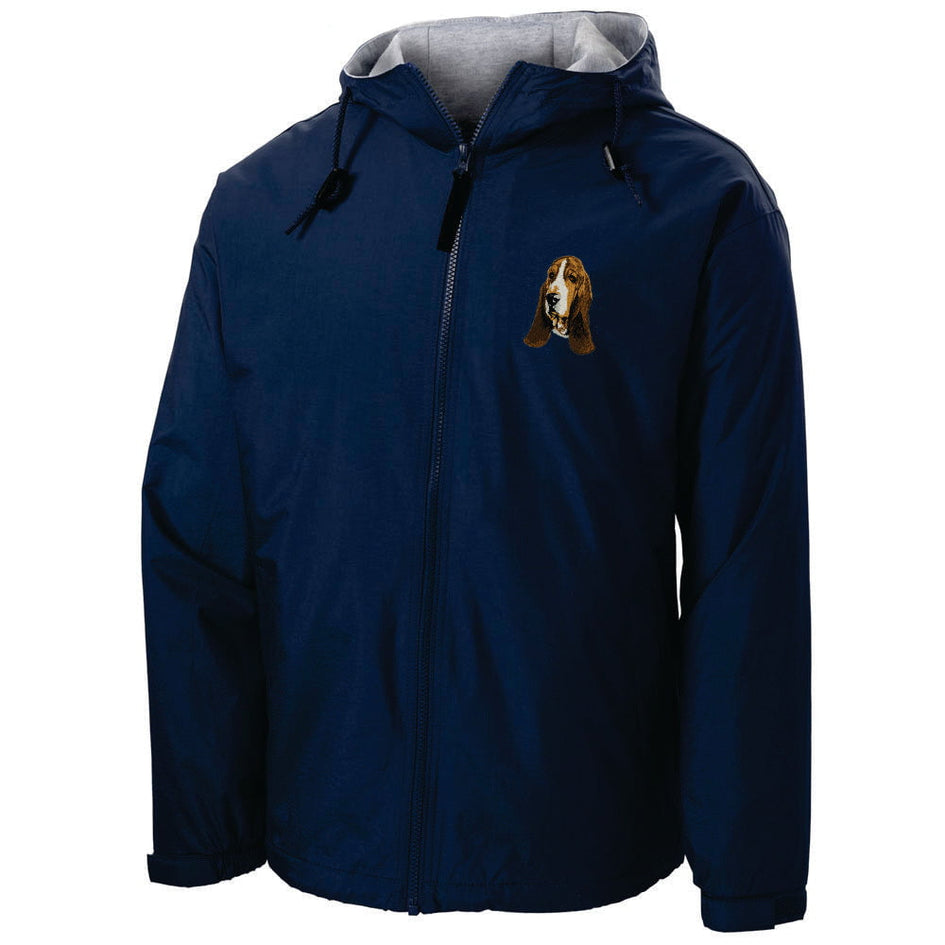 Basset Hound Embroidered Hooded Jacket