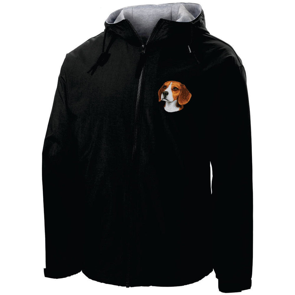 Beagle Embroidered Hooded Jacket