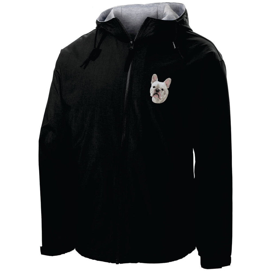 French Bulldog Embroidered Hooded Jacket