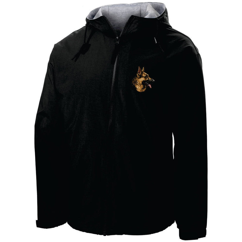 German Shepherd Dog Embroidered Hooded Jacket