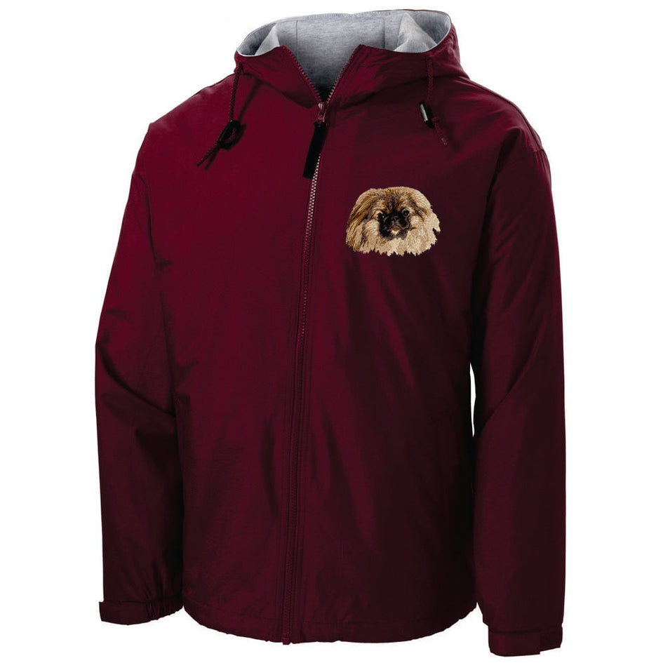 Pekingese Embroidered Hooded Jacket