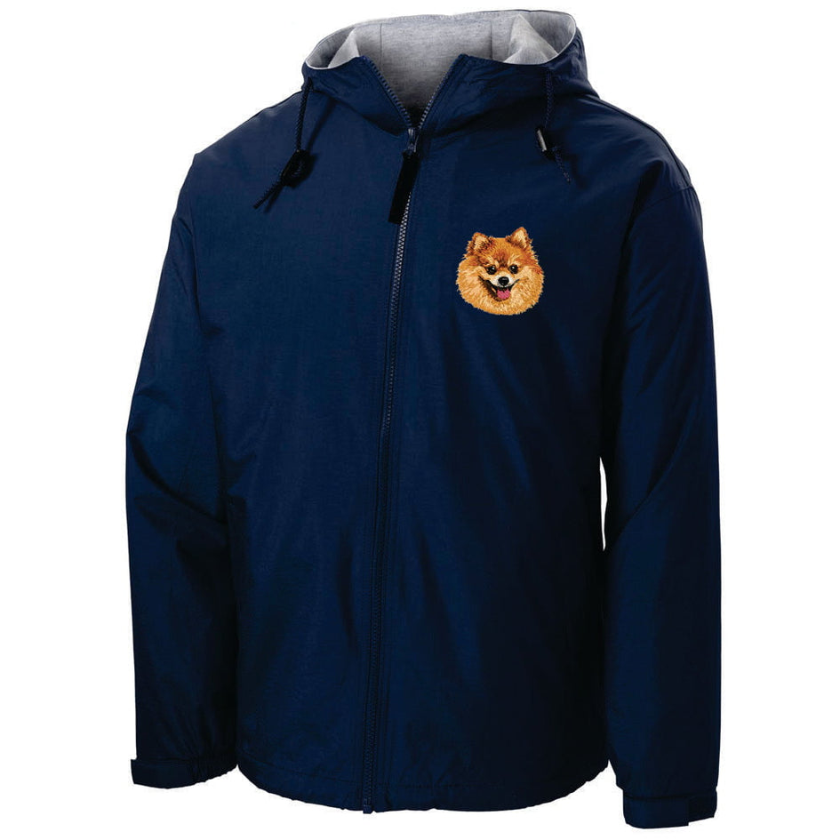 Pomeranian Embroidered Hooded Jacket