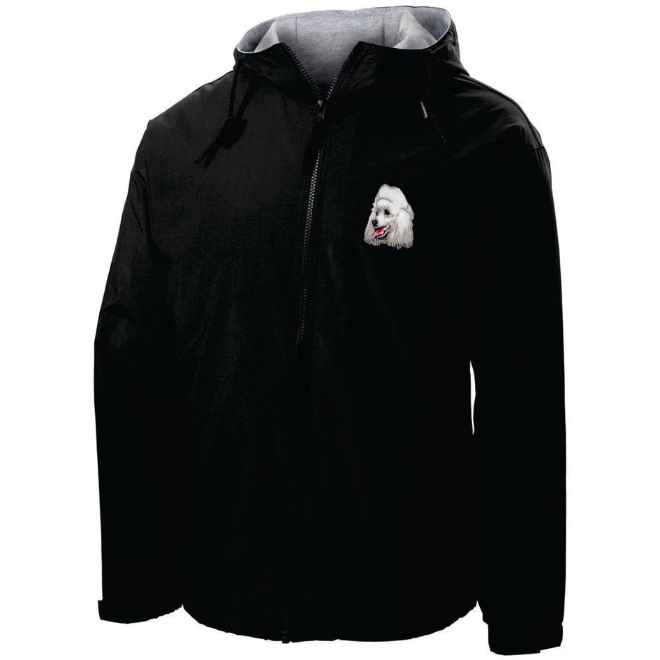 Poodle Embroidered Hooded Jacket