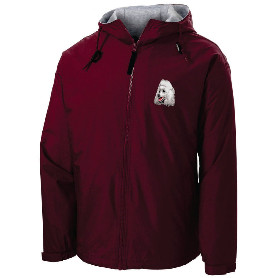 Poodle Embroidered Hooded Jacket