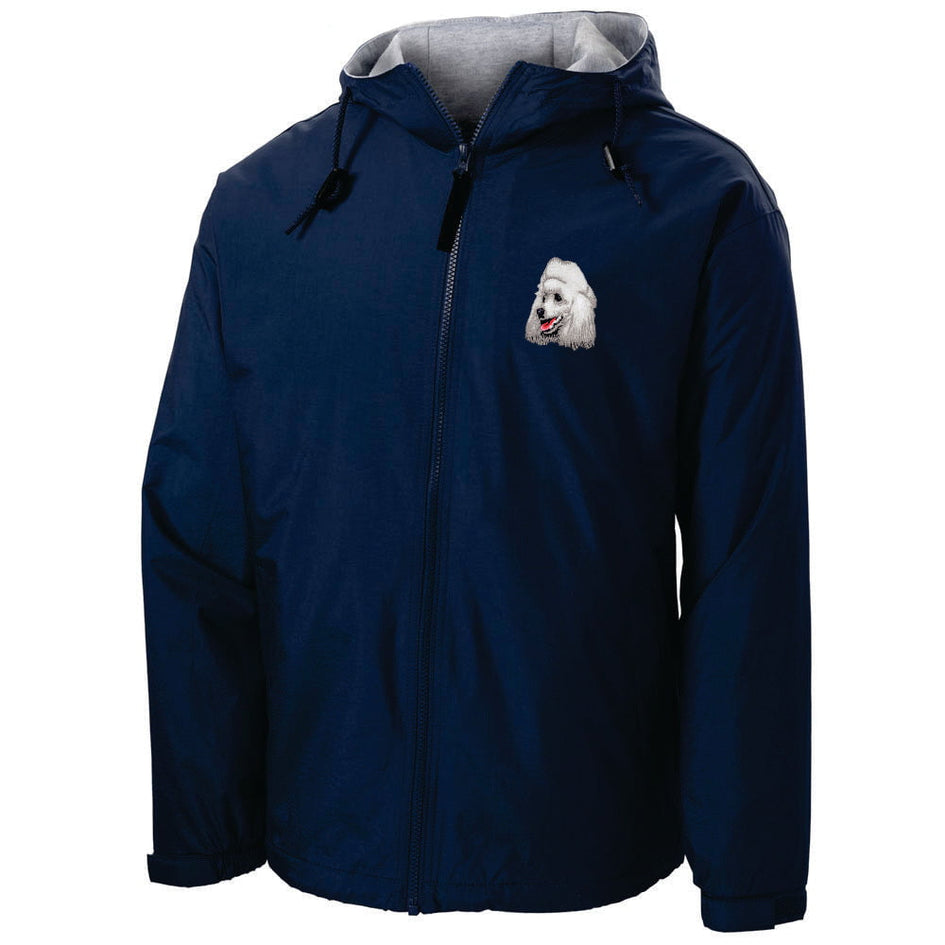 Poodle Embroidered Hooded Jacket