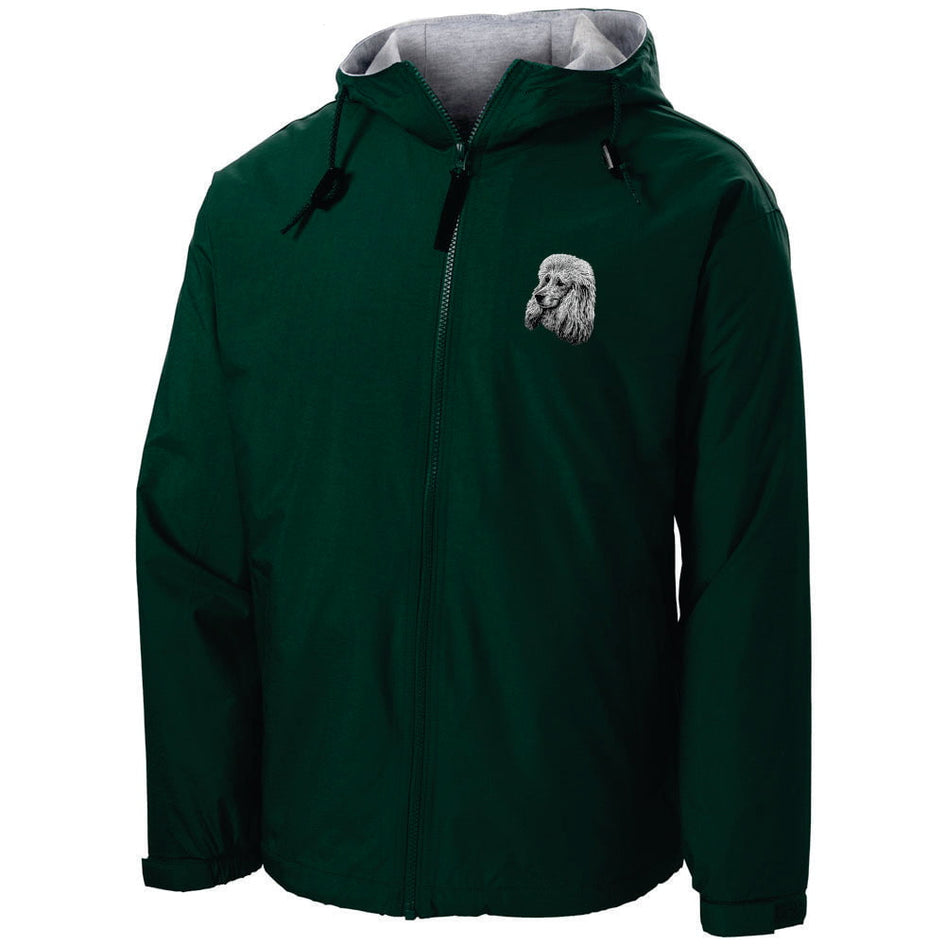 Poodle Embroidered Hooded Jacket