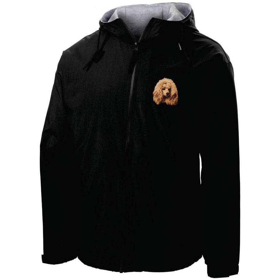 Poodle Embroidered Hooded Jacket