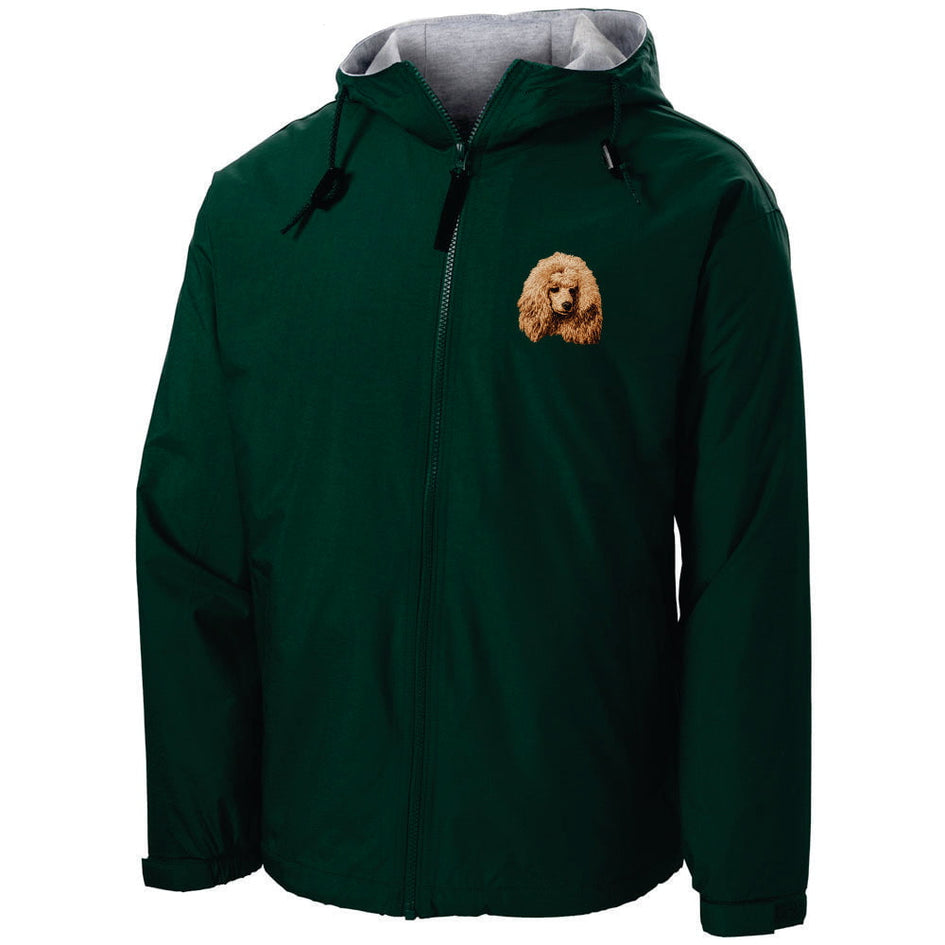 Poodle Embroidered Hooded Jacket