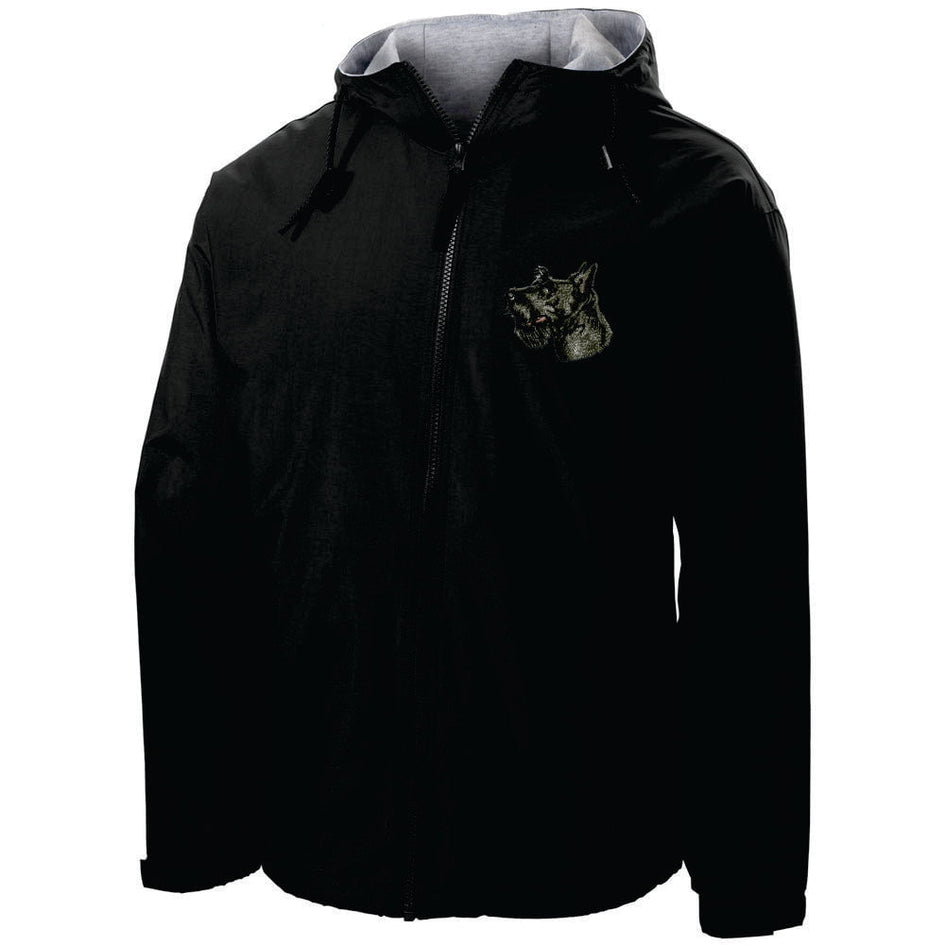 Scottish Terrier Embroidered Hooded Jacket