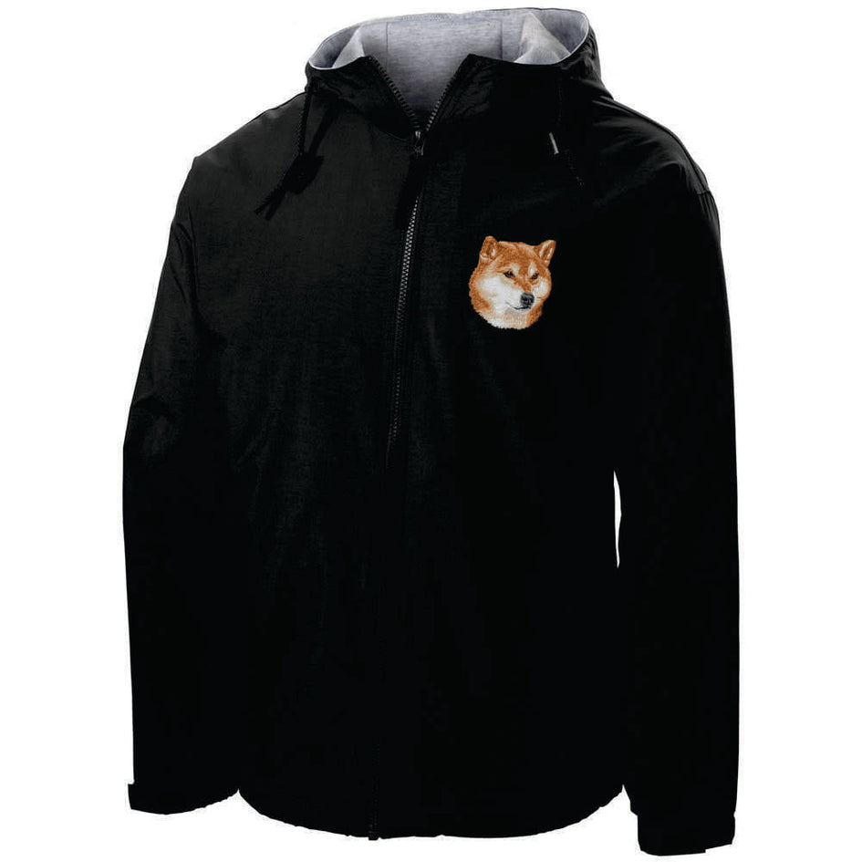 Shiba Inu Embroidered Hooded Jacket
