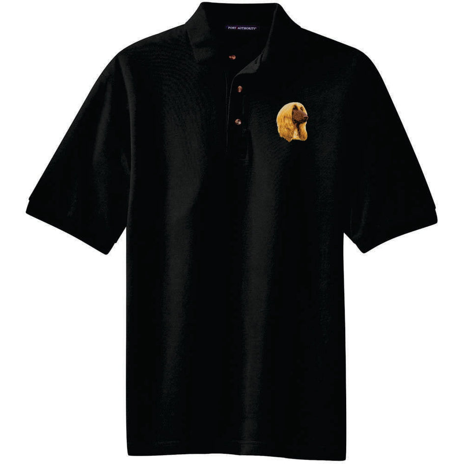 Afghan Hound Embroidered Polo Shirt