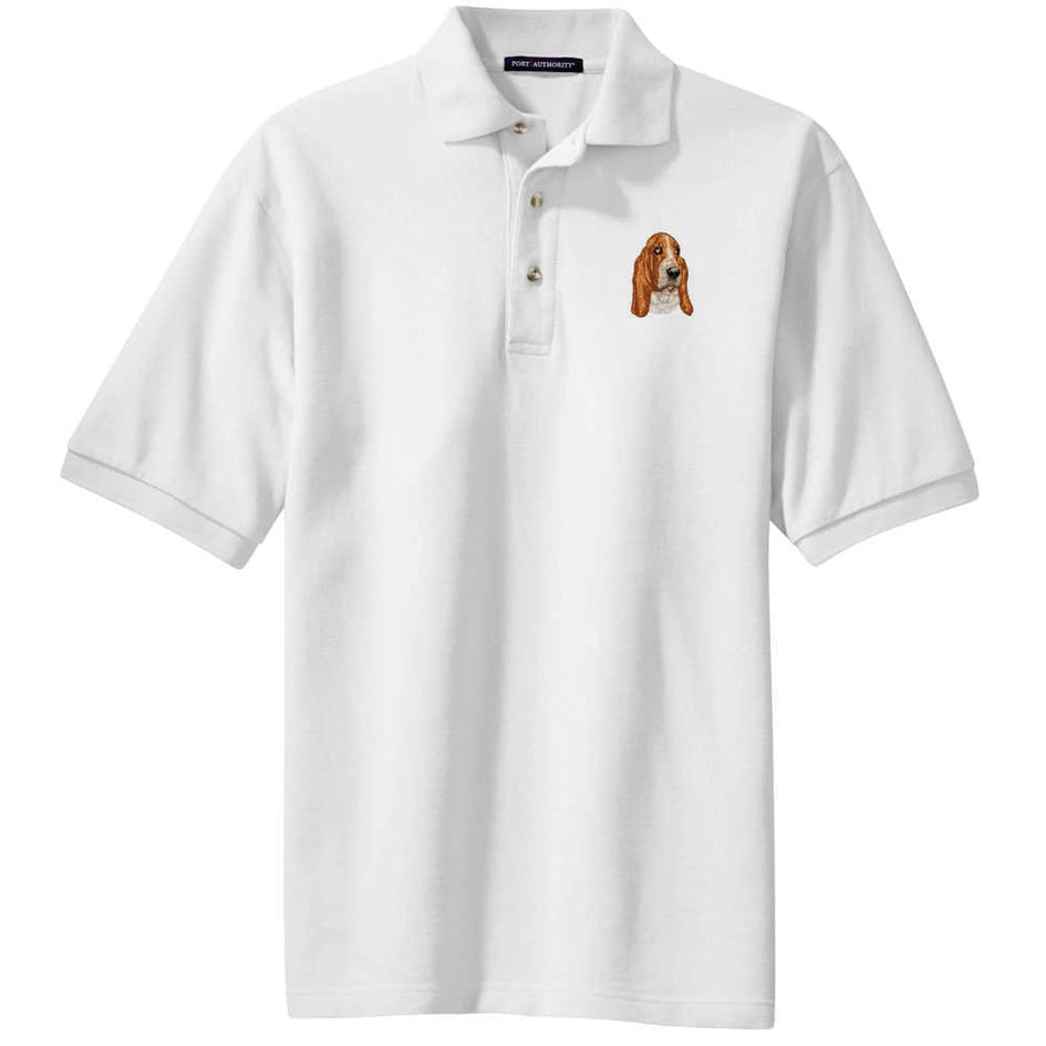 Basset Hound Embroidered Polo Shirt