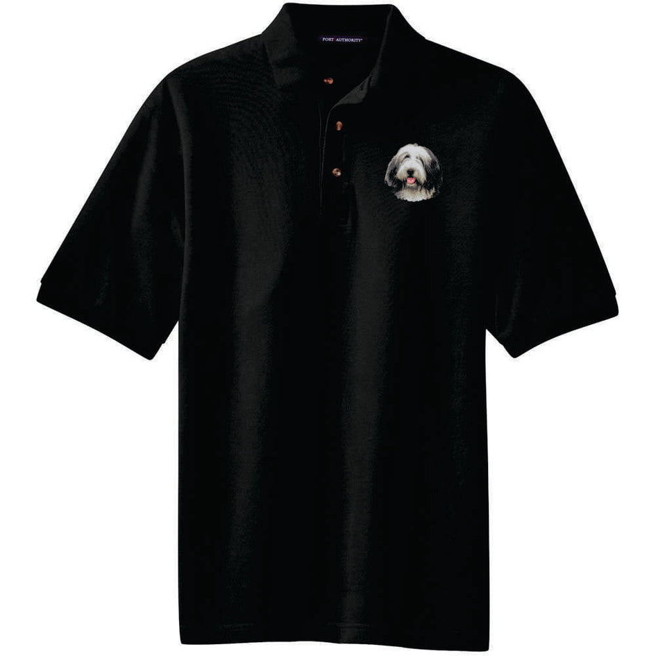 Bearded Collie Embroidered Polo Shirt