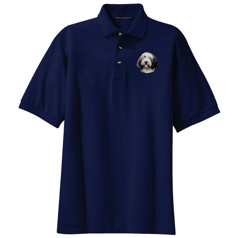 Bearded Collie Embroidered Polo Shirt