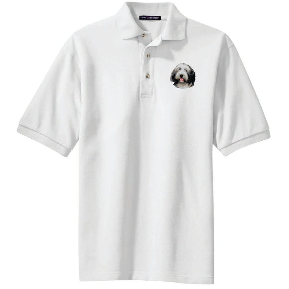 Bearded Collie Embroidered Polo Shirt