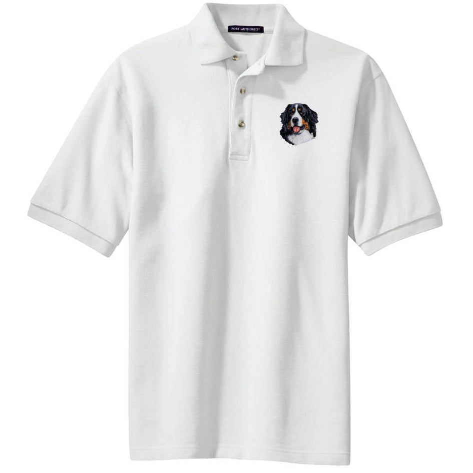 Bernese Mountain Dog Embroidered Polo Shirt
