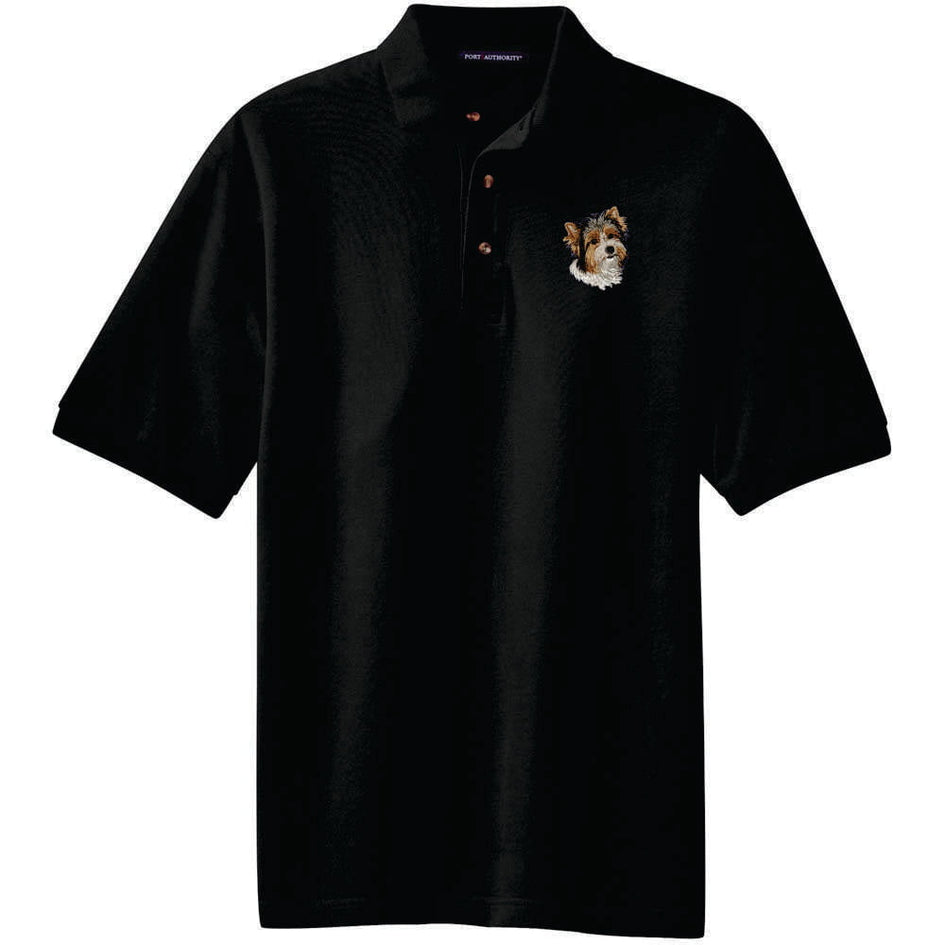 Biewer Terrier Embroidered Polo Shirt