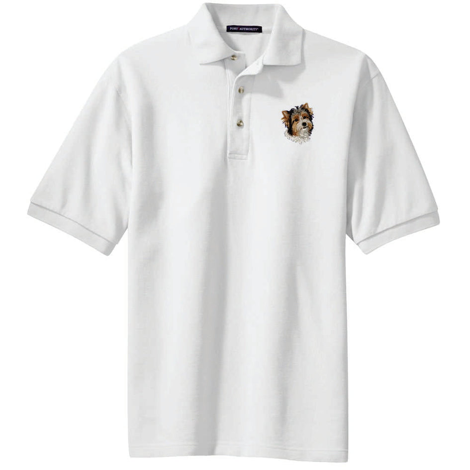 Biewer Terrier Embroidered Polo Shirt