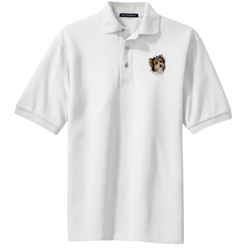 Biewer Terrier Embroidered Polo Shirt