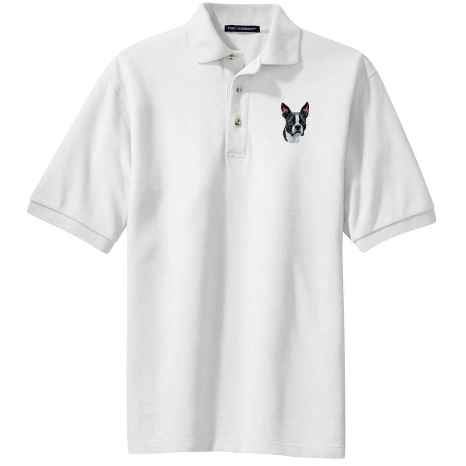 Boston Terrier Embroidered Polo Shirt