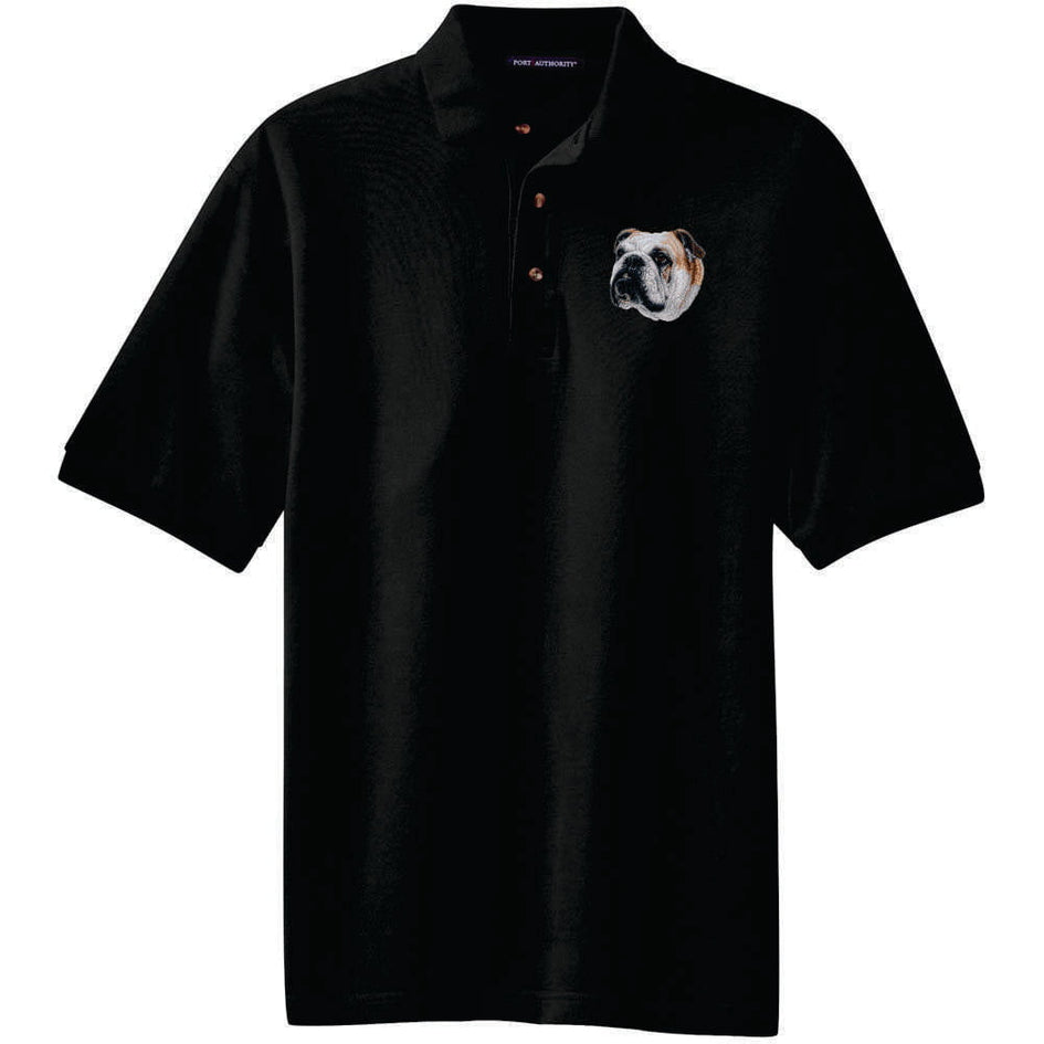 Bulldog Embroidered Polo Shirt