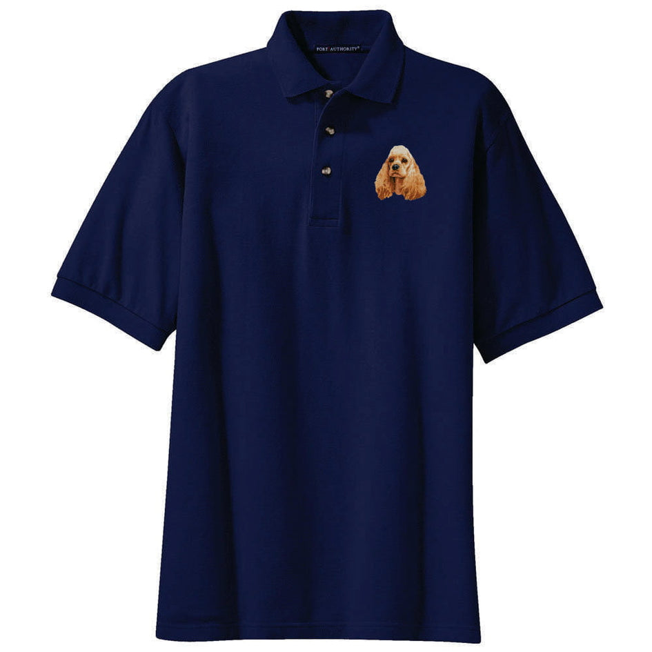 Cocker Spaniel Embroidered Polo Shirt
